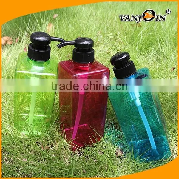 500ML Clear Round Plastic Pump Spray Jar for Shampoo