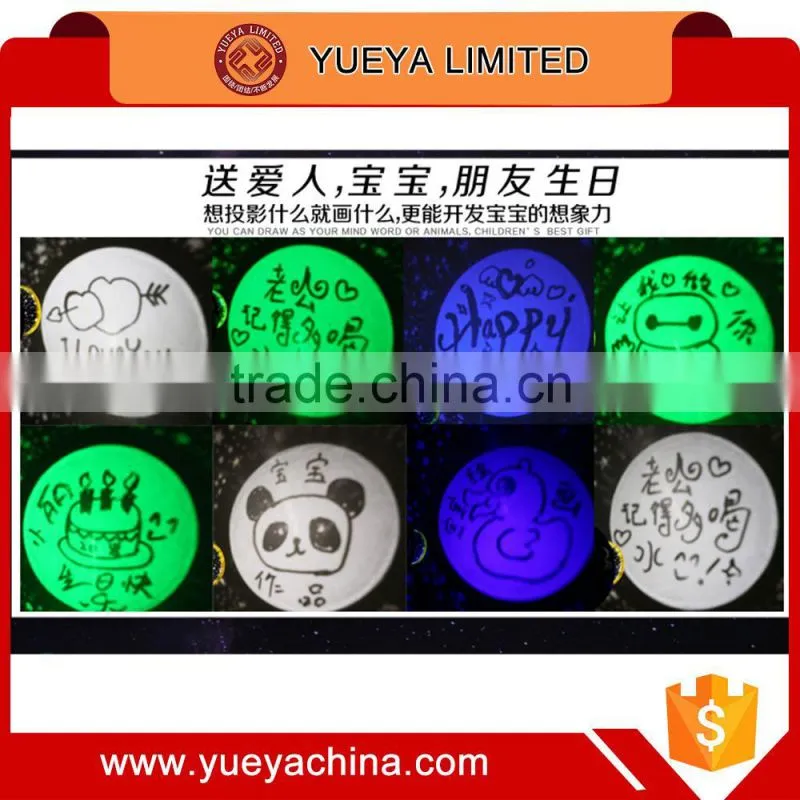 rotatable 3 colors LED starry night projection lamp-cartoon designed