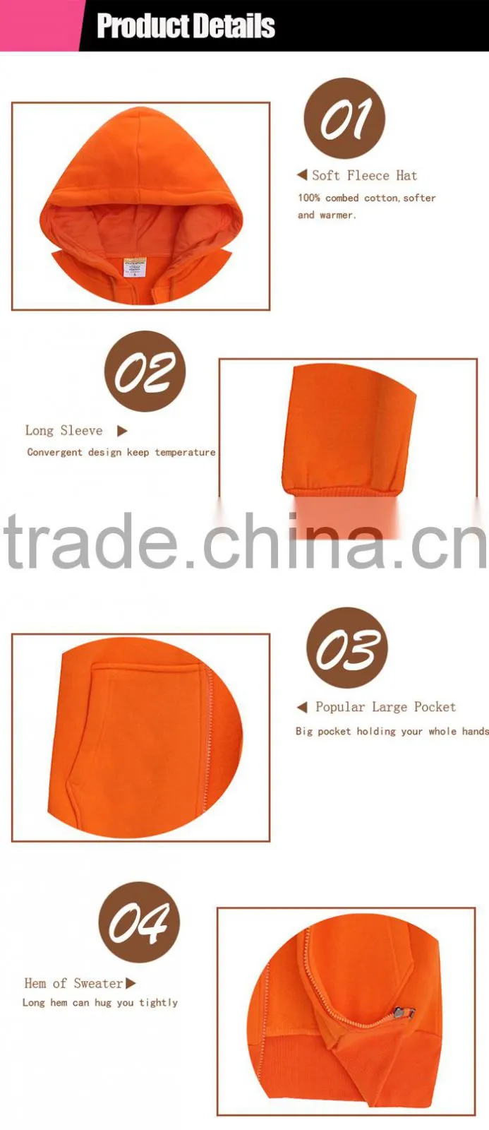 2015 sublimation combed cotton Sweatshirts hoodie manufacturers wholesale plain black hoodie