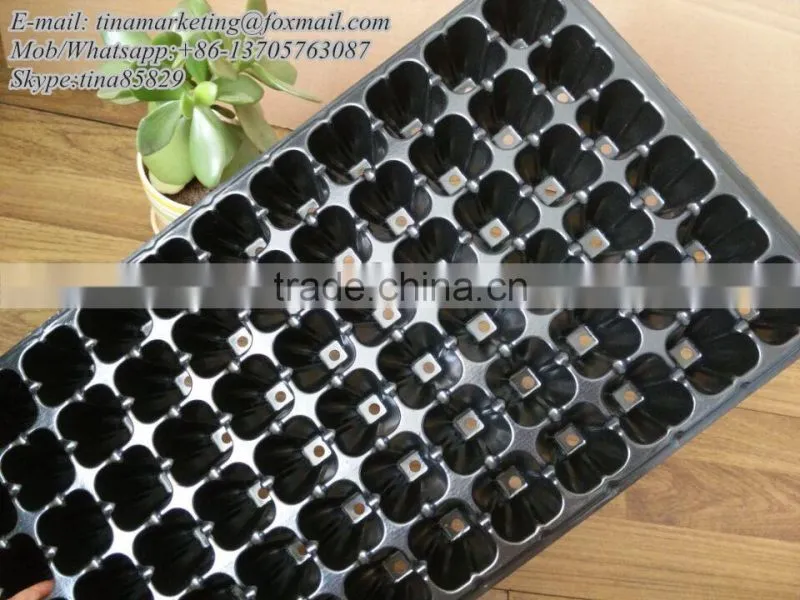 72 Cell PS Material Plastic Nursery Seedling Tray, Seed Plug Planting Tray, Vegetable Germination Tray