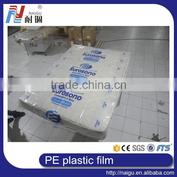 high quality mattress print pe film/ldpe plastic bag tube