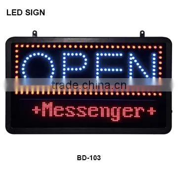 outdoor hot sale display led open sign BD-075