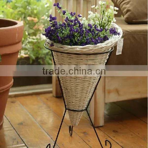 100%handmade craft exquisite wicker flower arranging wicker basket