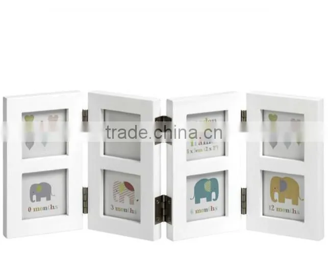 Cheapest factory custom-made new style funny baby wooden photo frame wholesale
