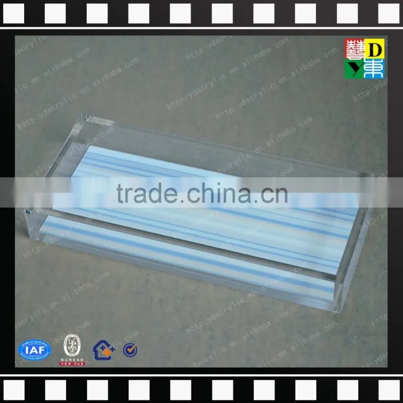 Custom print acrylic serving tray wholesale acrylic serving display trays from china manufacturer