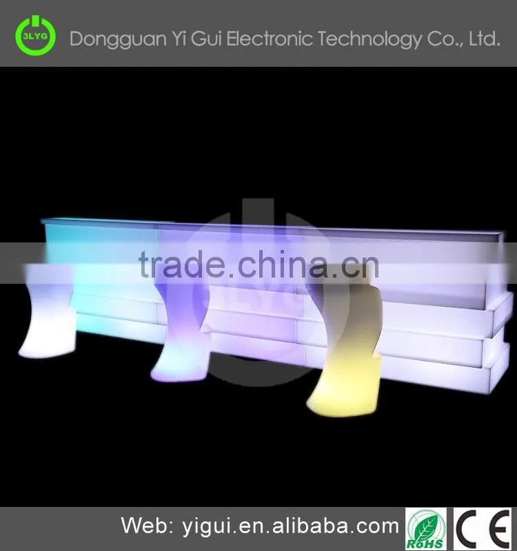 led colorful aluminum truss bar table