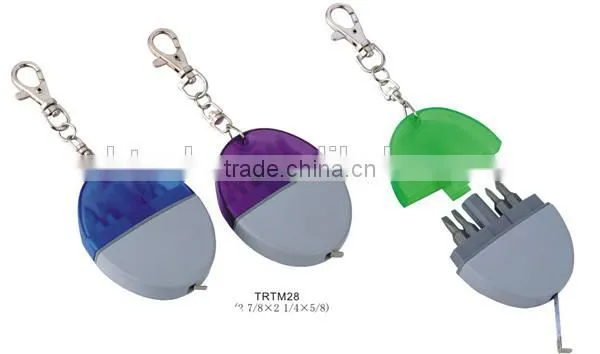Hot design tool set key chain with measuring tape