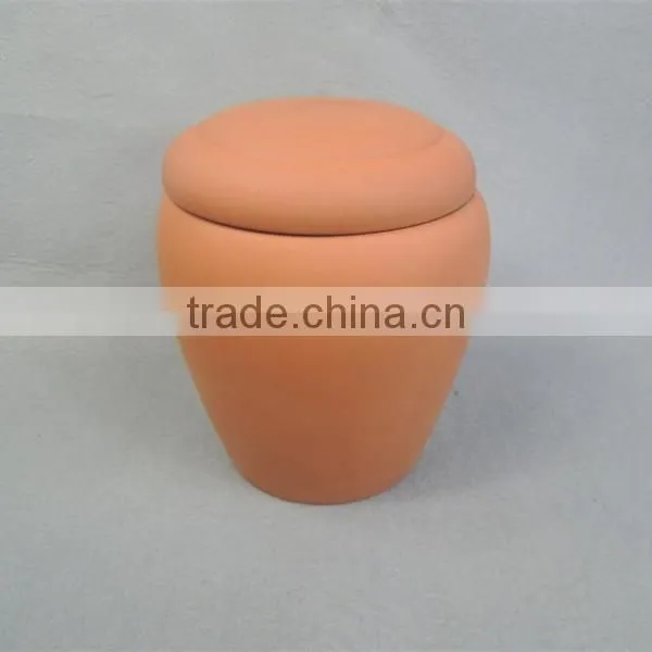 Blue ceramic flower urns for ashes suit for european desin