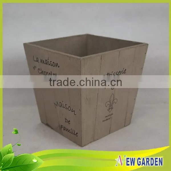 Fashionable Decorative Hand Craft Retangle Basket Wood/Wooden planter