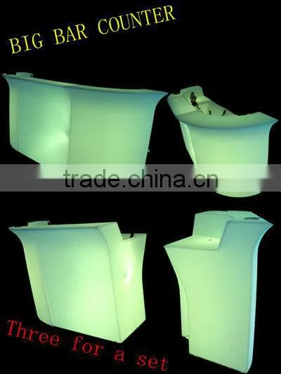 Rechargeable top quality led bar table/disco straight bar counter
