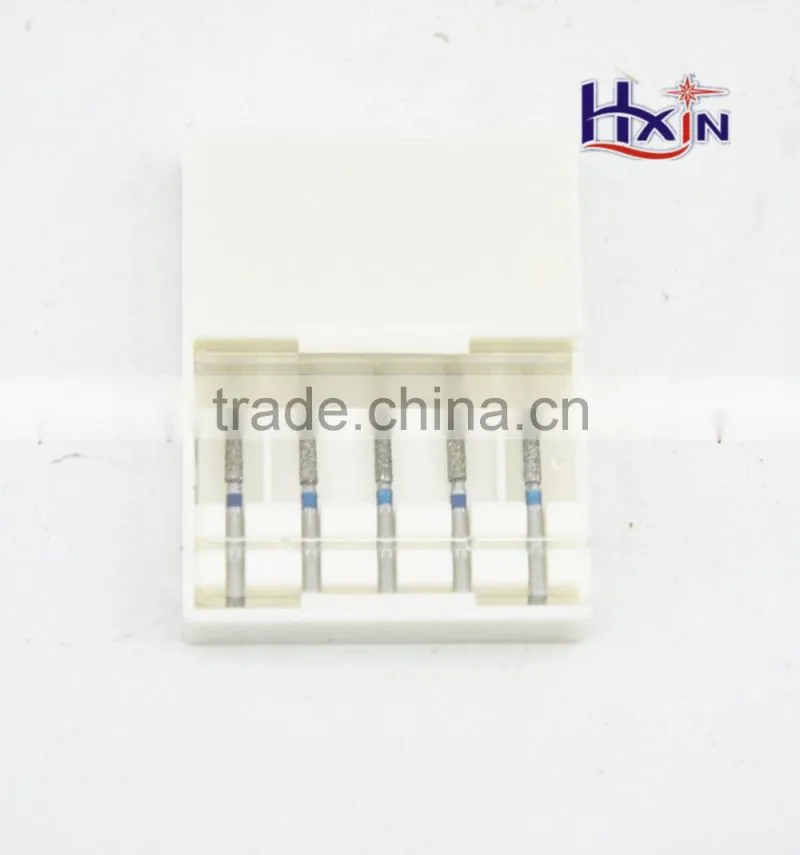 High-quality stainless steel body electroplated diamond bur set for dental