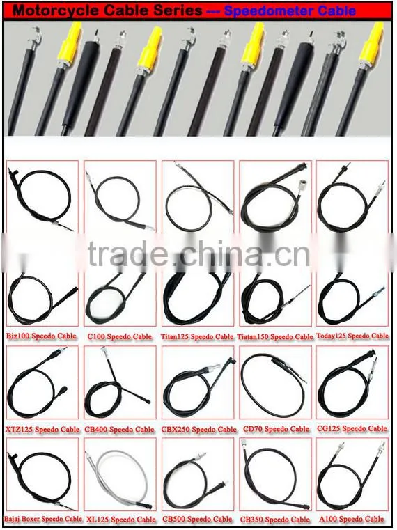 high quality control cable parts motorcycle for pulsar speedometer