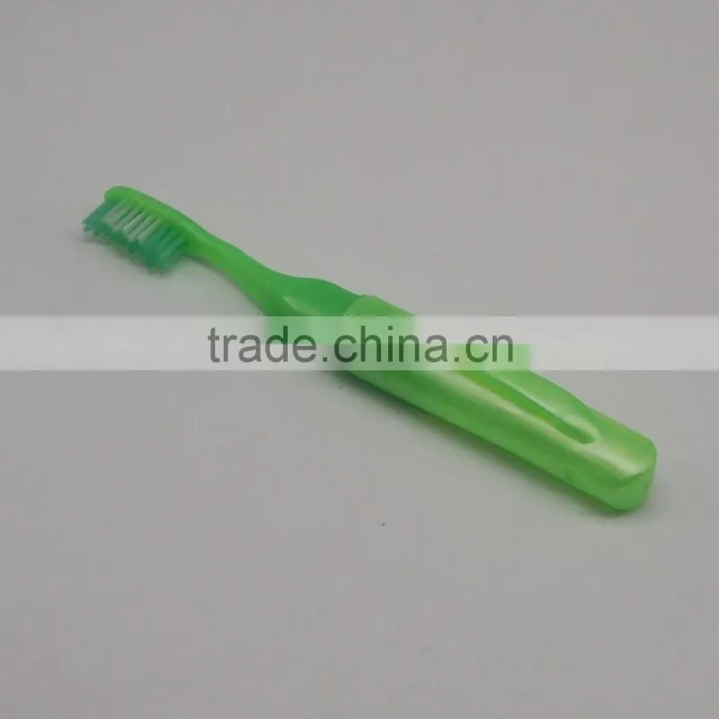 Yangzhou oral health products dental folding hot selling travel toothbrush