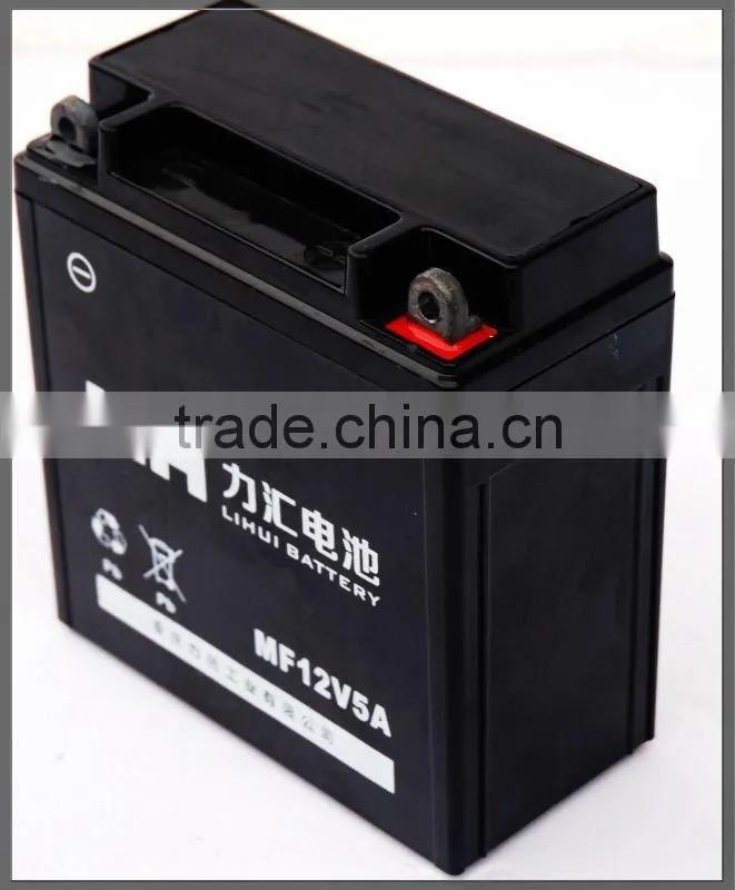Electric Scooter/Motorcycle Battery YB6L-B high performance dry-charged storage battery