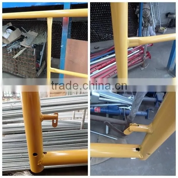 Construction steel tubular frame scaffold