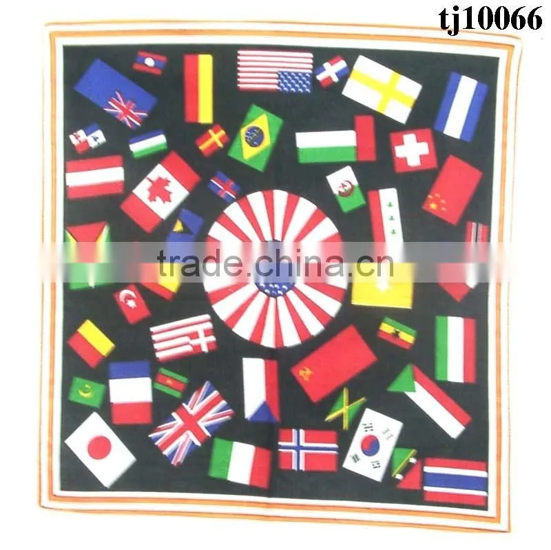 Flower insect natural pattern kerchief available in various designs