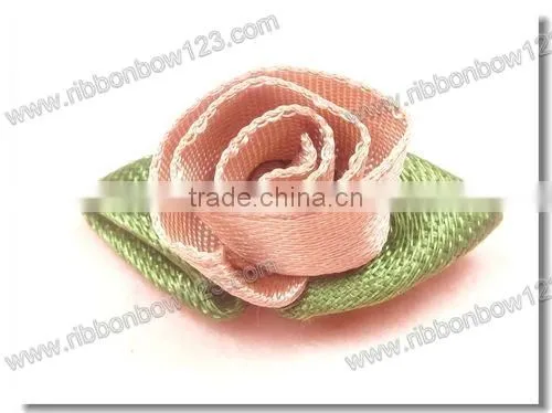 New satin leaves ribbon bows