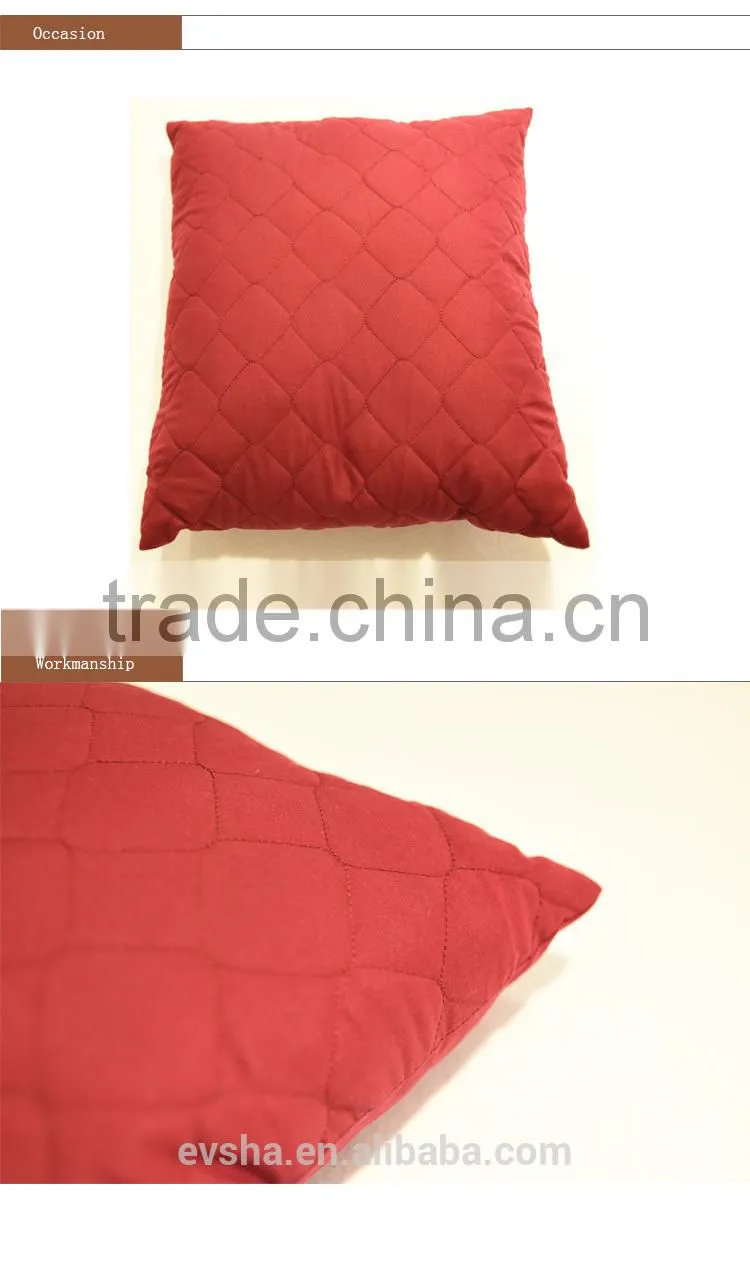 100% cotton cushion,cushion cover with square grid