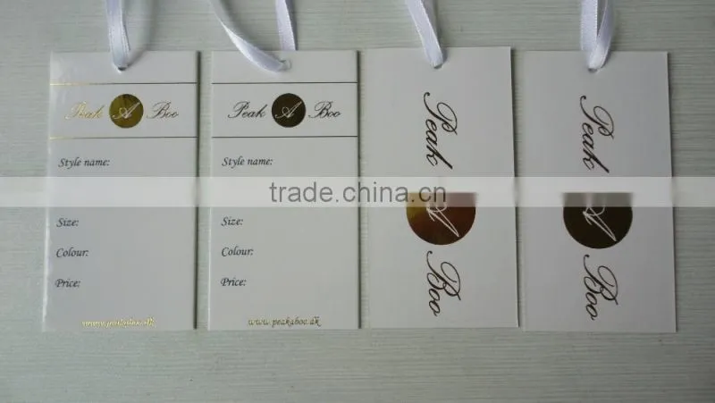 High quality jeans paper Hang Tags Swing Tags