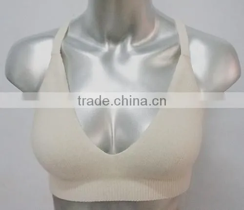 2016 women knitted seamless cashmere sport bra yoga bra on TV