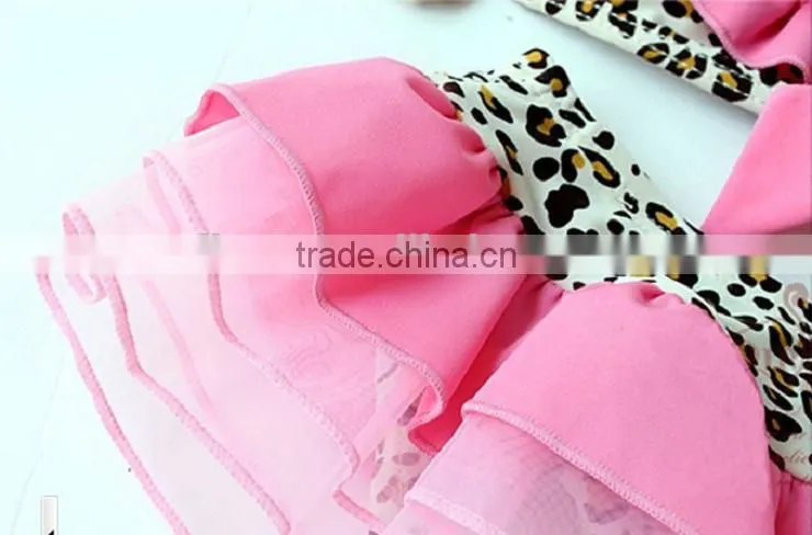 Vest style Leopard split swimsuit Children's Swimwear