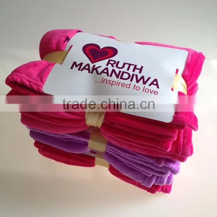 soft microfiber heavry fleece plush blanket wholesale