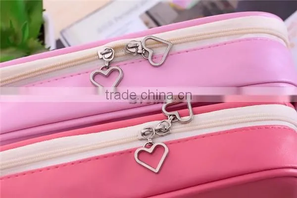 (New) Big Hero 6 pencil box with high quality, PU pencil case for kids, Cartoon pencil box for school children