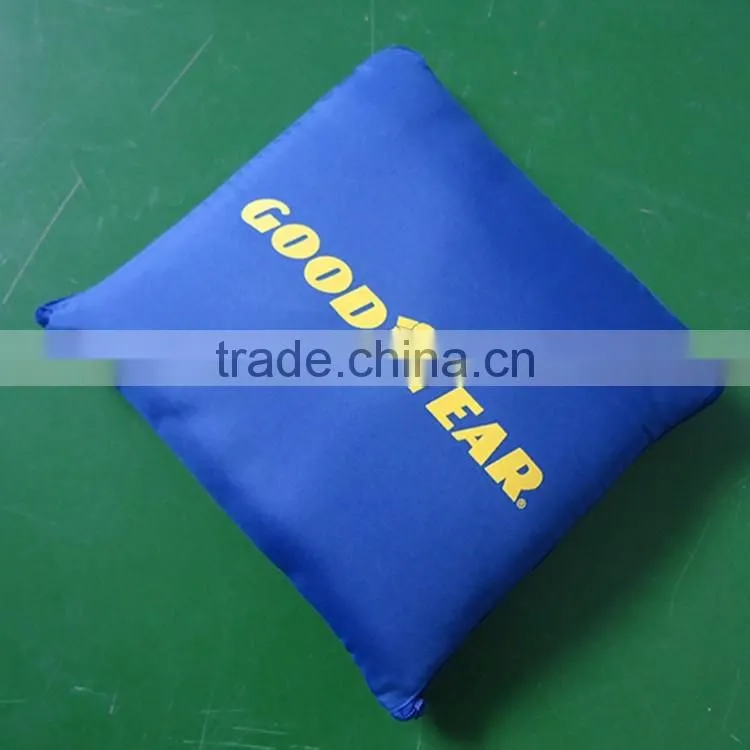 it's a pillow it's a blanket polar fleece with oem logo & zipper polyester cover car gift pillow blanket