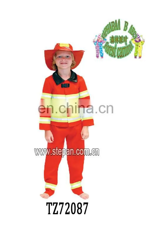 TZ72087 Children Fireman Cosplay Party Costume