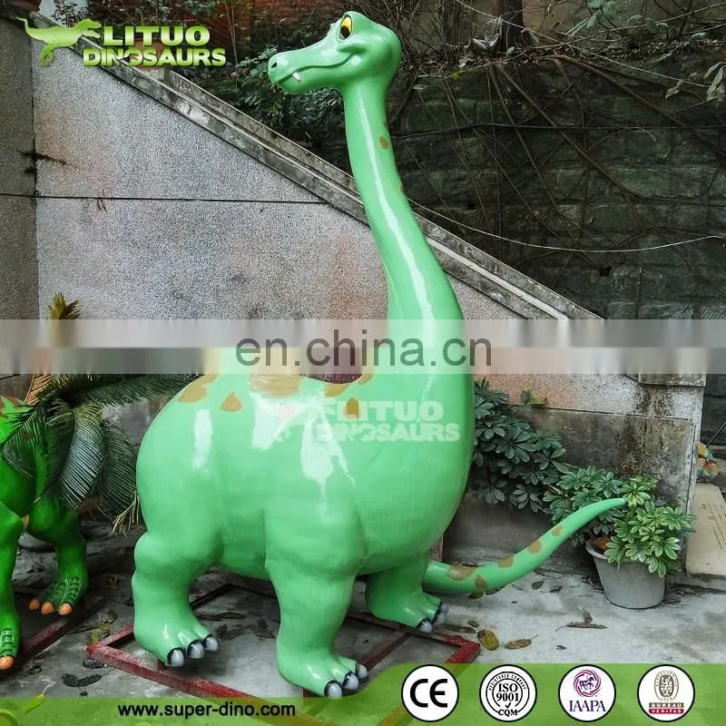 Playground FRP Attraction Cartoon Dinosaur Statue