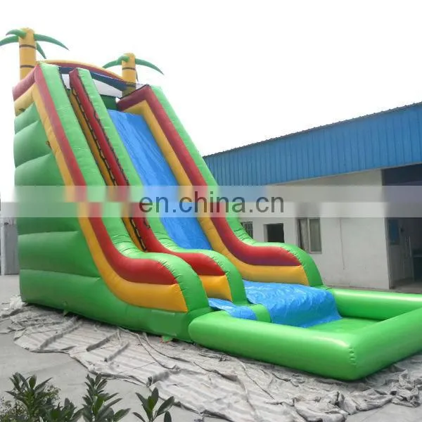 Guangzhou TOP super long hippo inflatable water slide