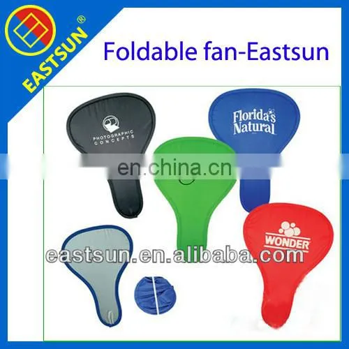 Hot selling customized printing summer foldable fan 190T polyester fan