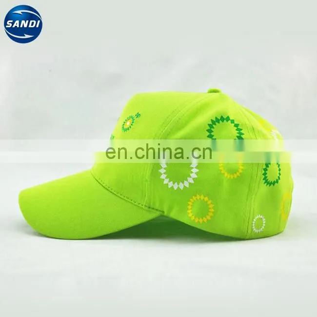 Cotton fabric promotional sports cap snapback