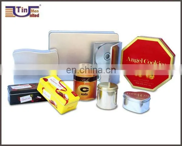 Popular cell battery cigarette tin case with window