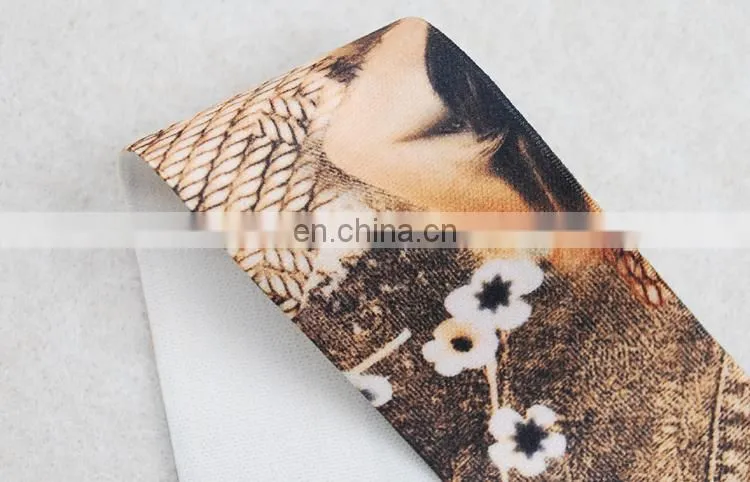 New fashion make it old style printing elastic ribbon