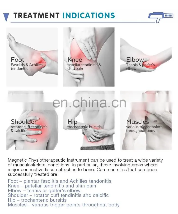 Newest Professional Physical Therapy Titanium Magnetic Waves Back Pain Massage Beauty Machine