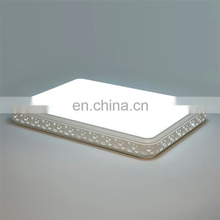 Modern square simple with remote control led ceiling light for bedroom