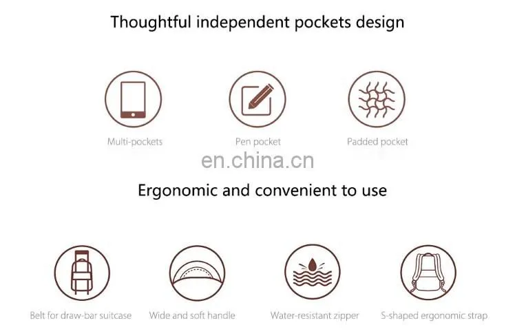 Original Xiaomi 26L Large Capacity Multifunctional Business Travel Backpacks