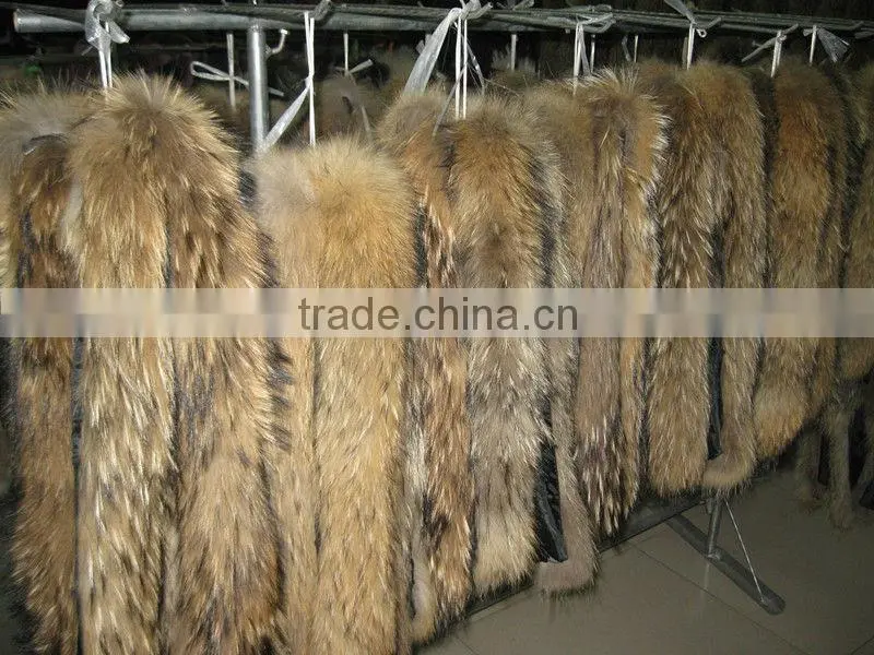 Natural raccoon dog fur wholesale