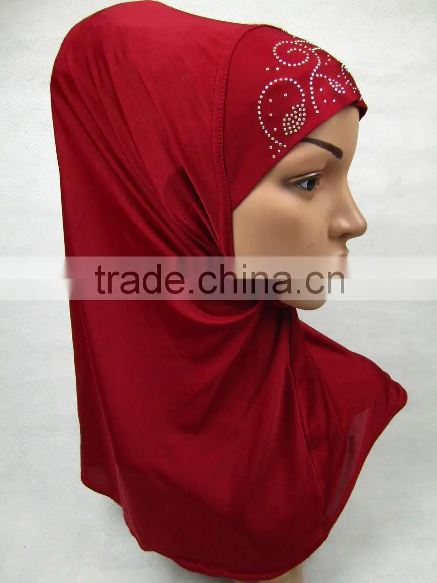 A236 Newest design fashion beaded muslim hijab