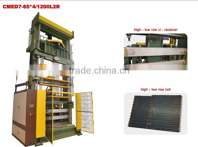 rotary double position expander for high-low row coil