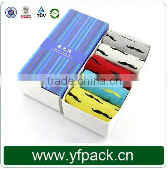 Folding paper socks box/socks packaging box/paper box for socks printing wholesale