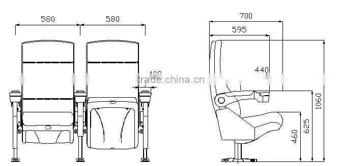 home theater chair for movie cinema HJ9911A-L