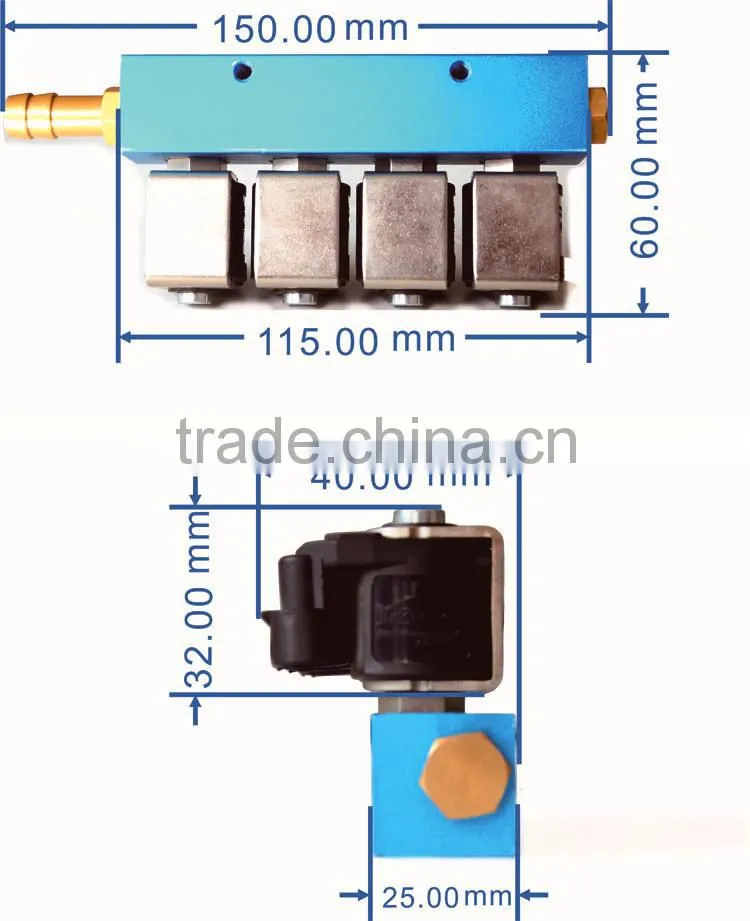 cng lpg injector rail 3 4 6 cyl