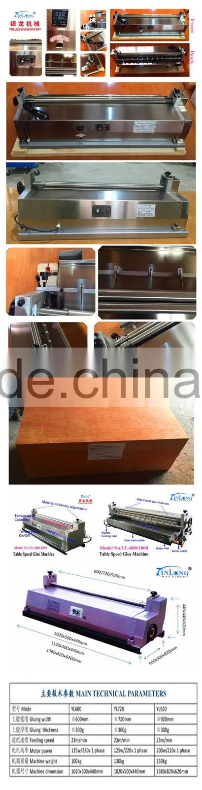 Table Model Velocity Modulation Rubber Hydraulic Engine,White Glue and Jelly glue Table Speed Glue Machine YL-1000