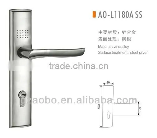 Glossy Nickel Zinc Alloy Bag Lock