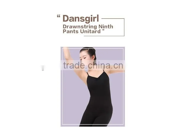 Sexy Gilrs Angkle Length Long Sleeves Turtle-Neck Dance Tights and Gymnastics Unitards