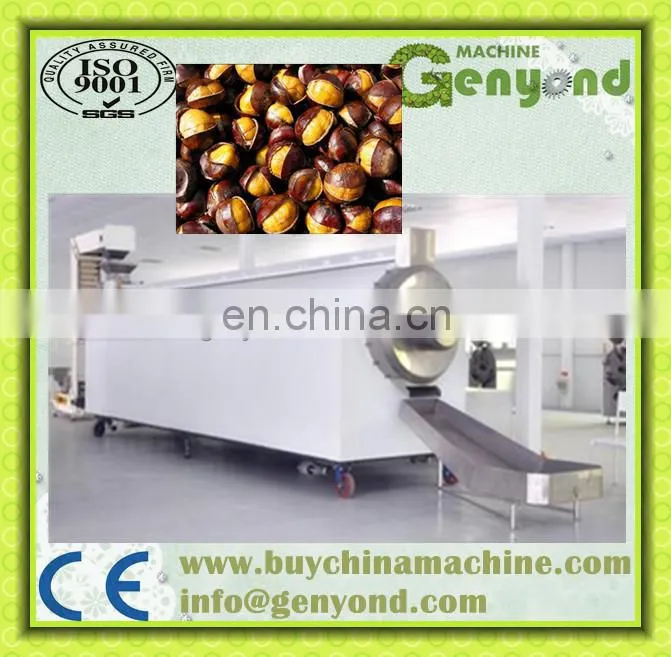 stainless steel automatic chestnut roasting machine