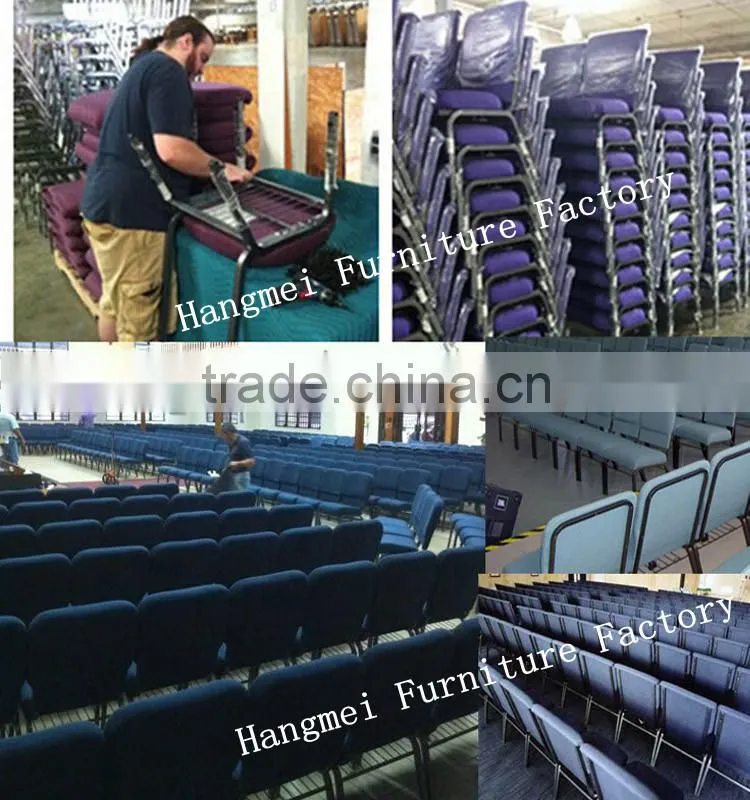 cheap modern stackable church chairs in red on sale made in China