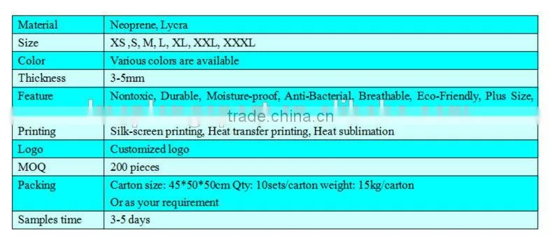 neoprene smooth skin wetsuit